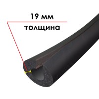Трубка K-FLEX 19x042-1 ST IN CLAD black