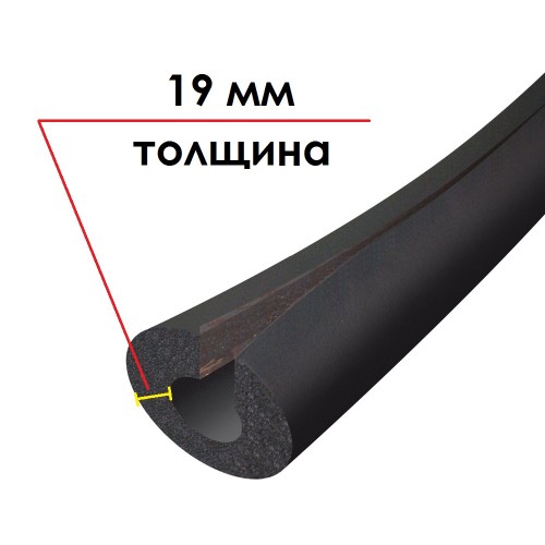 Трубка K-FLEX 19x089-1 ST IN CLAD black