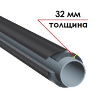 Трубка K-FLEX 32x089-1 ST IC CLAD BK